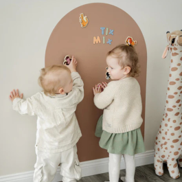 TIX & MIX MAGNETIC WALL DECALL - Brown sugar