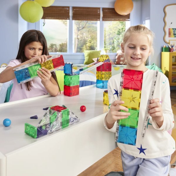 Magna Tiles - Rail Racers Deluxe - 90 Magnetnih Pločica