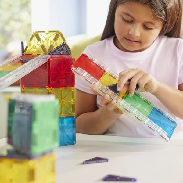 Magna Tiles - Rail Racers Deluxe - 90 Magnetnih Pločica