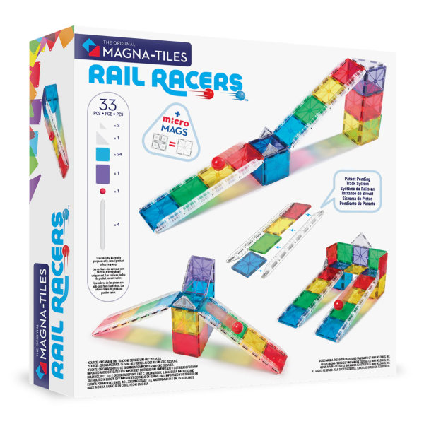 Magna Tiles - Rail Racers - 33 Magnetne Pločice