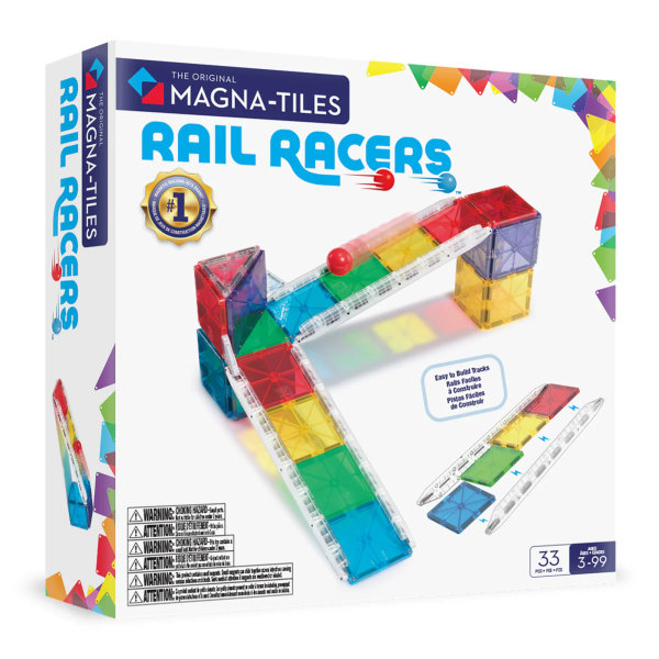 Magna Tiles - Rail Racers - 33 Magnetne Pločice