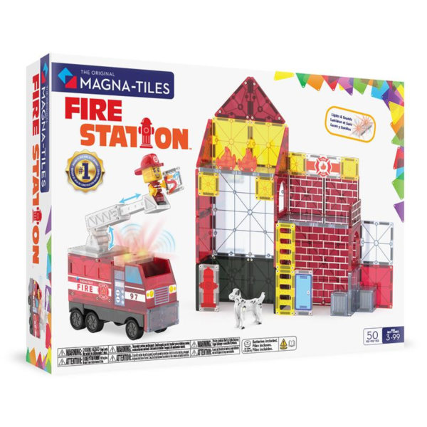 Magna Tiles - Fire Station - 50 Magnetnih Pločica