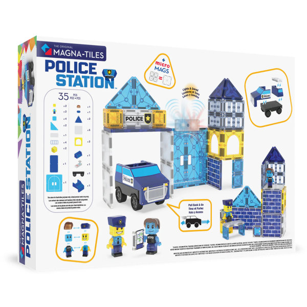 Magna Tiles - Police Station - 35 Magnetnih Pločica