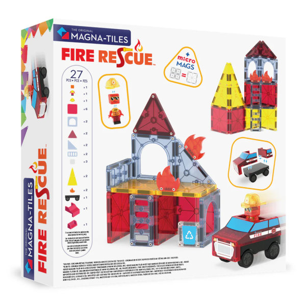 Magna Tiles - Fire Rescue - 27 Magnetnih Pločica