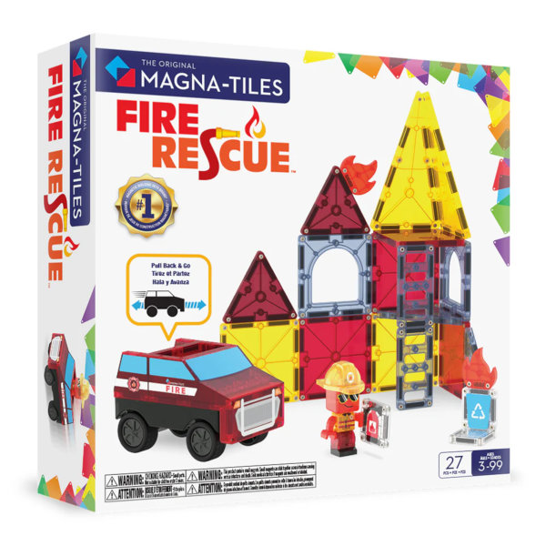 Magna Tiles - Fire Rescue - 27 Magnetnih Pločica