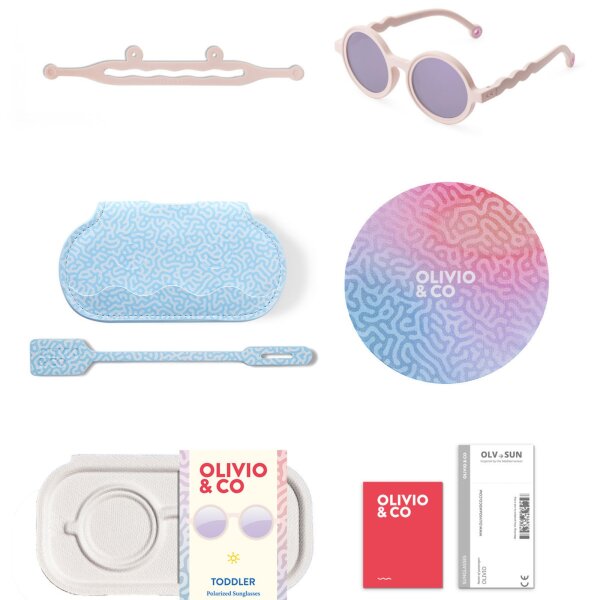 TODDLER-ROUND-Sunčane naočale Coral Blush