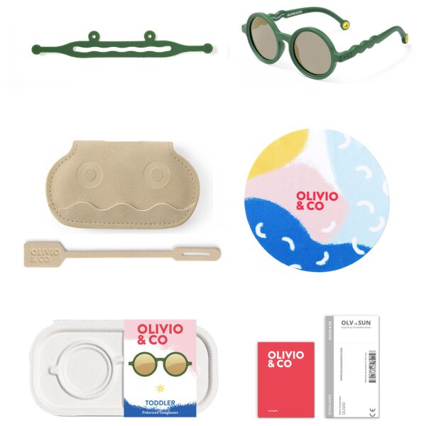 TODDLER-ROUND-Sunčane naočale Cactus Green