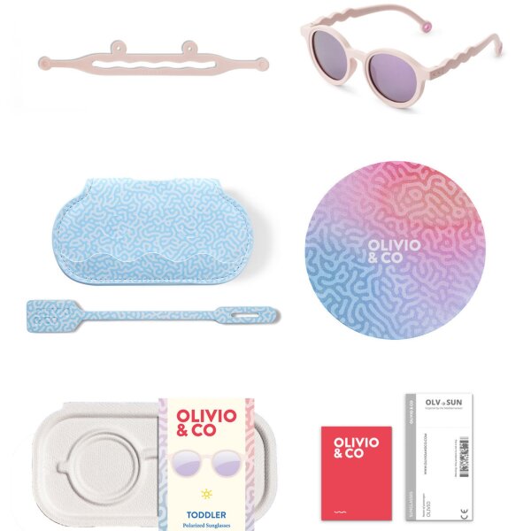 TODDLER-OVAL-Sunčane naočale Coral Blush