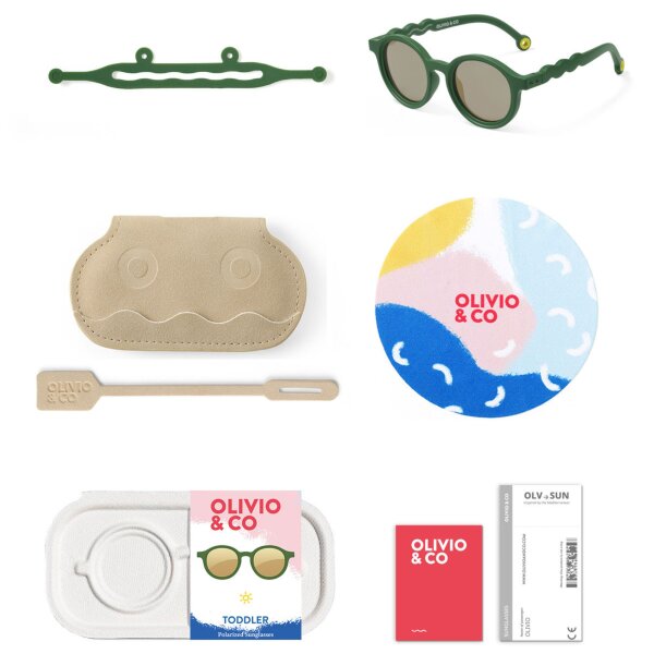 TODDLER-OVAL-Sunčane naočale Cactus Green