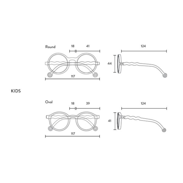 KIDS-ROUND-Sunčane naočale Olive Green