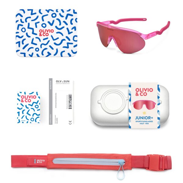 JUNIOR-HALF RIM-SPORTS-Sunčane naočale Flamingo Pink