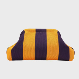 CITY GIRL POUCH - AUBERGINE/YELLOW